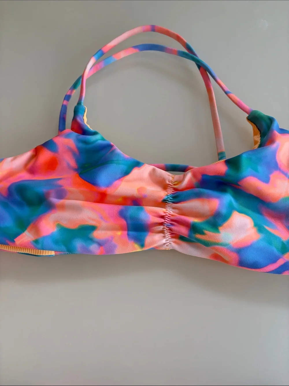 Zella Kids Pink, Blue & Peach Tie-Dye Bikini Set
